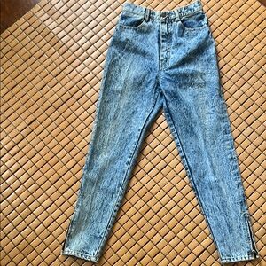 Guess Blue Patterned Denim Jeans